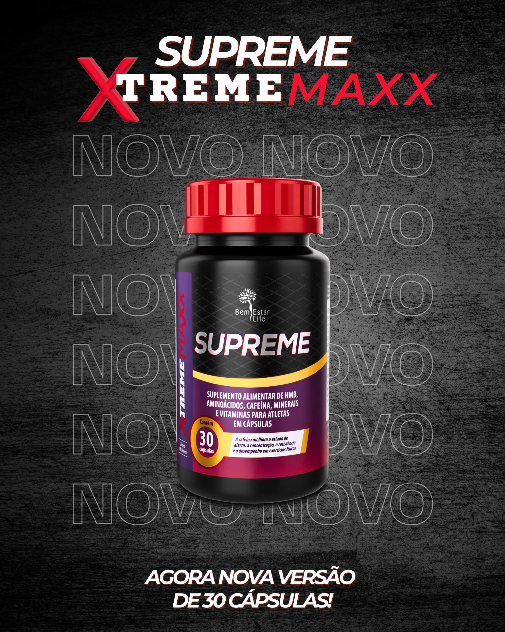  Descrição SUPREME XTREME MAXX - 30 CAPSULAS
