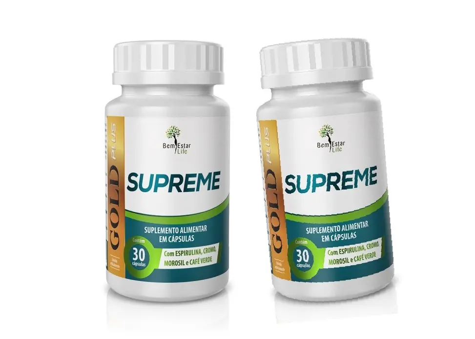 1 COMPRE 1 E LEVE 2 SUPREME GOLD PLUS - 30 CAPS - NA COMPRA DE QUALQUER INIBIDOR