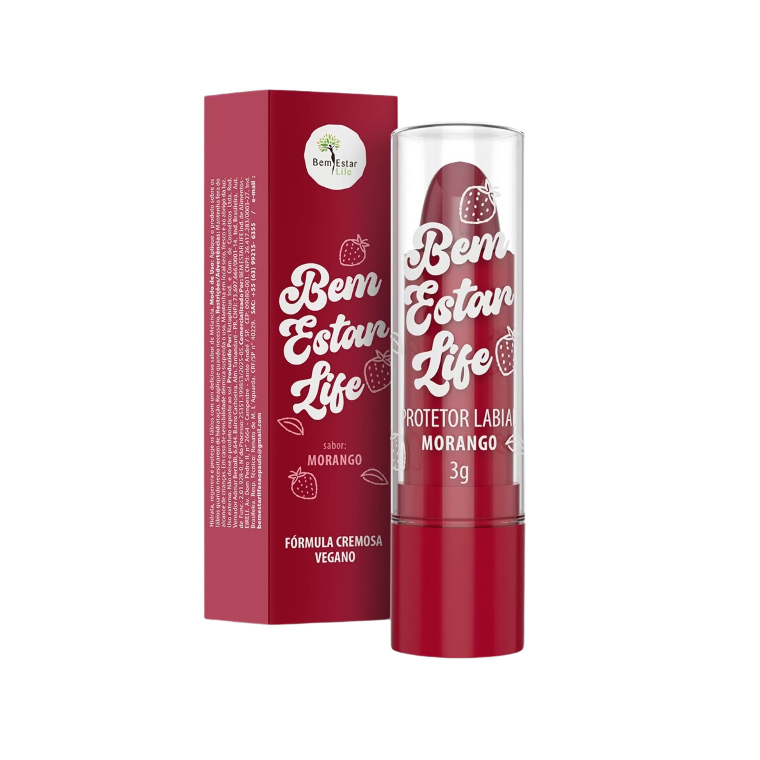 PROTETOR LABIAL - SABOR MORANGO