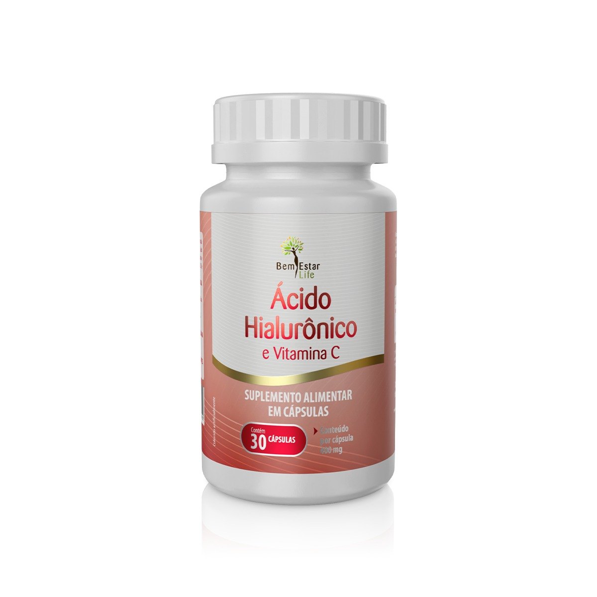 ÁCIDO HIALURONICO COM VITAMINA C/ 30 CÁPSULAS 7898965610555