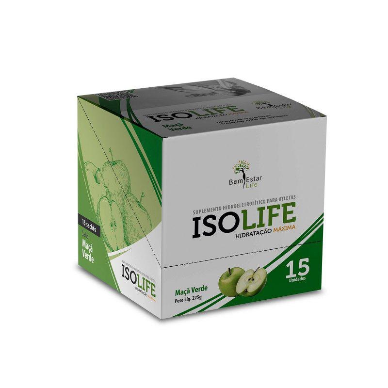 ISOLIFE - ISOTONICO - 15 SACHET  MAÇÃ VERDE 7898736380168