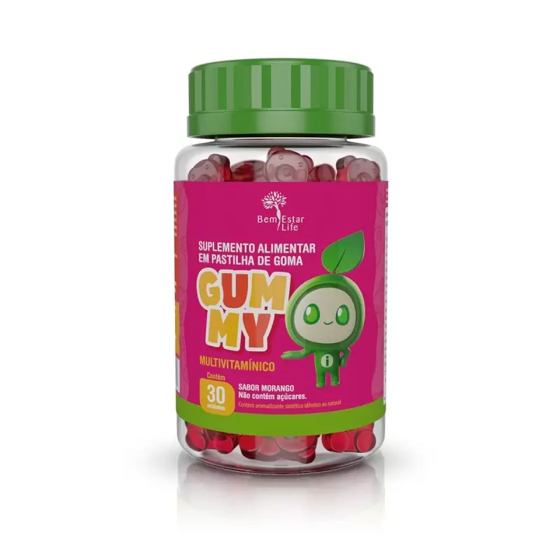 GUMMY MULTIVITAMINICO- SABOR MORANGO 30 CAPS. 7898736380366