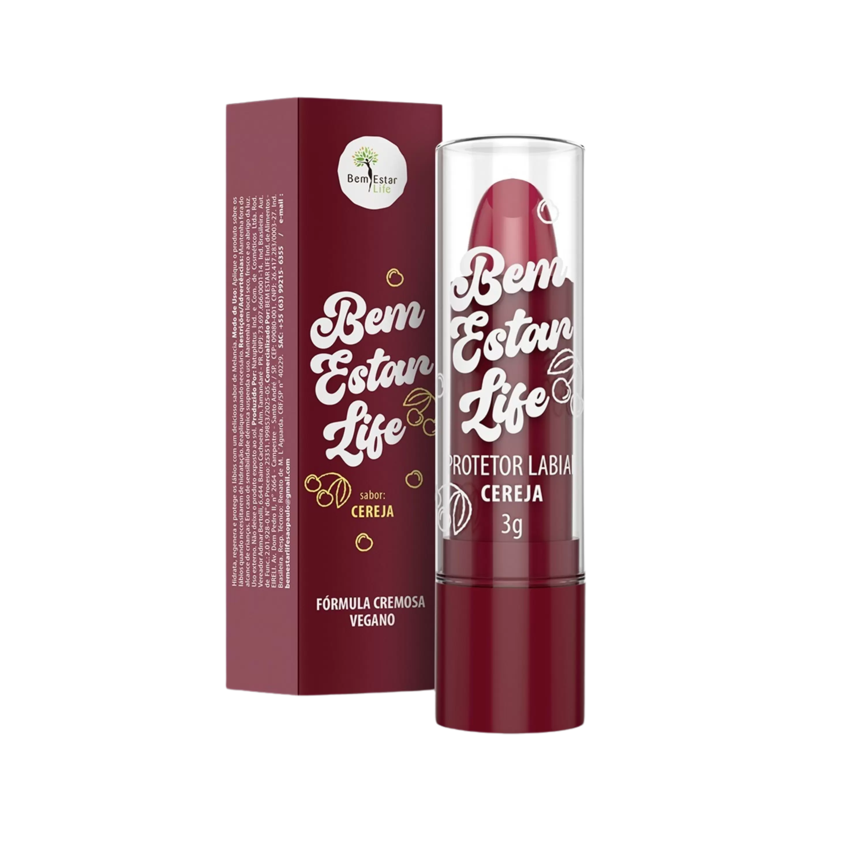 PROTETOR LABIAL - SABOR CEREJA