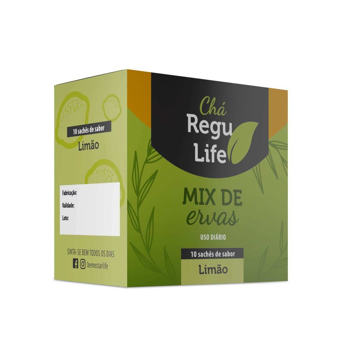 CHÁ REGU LIFE - 10 SACHET SABOR LIMÃO 7898965610807