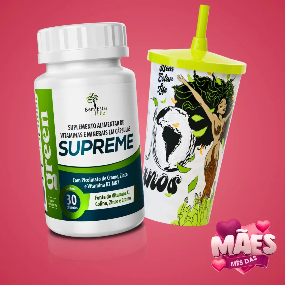 NA COMPRA DE GREEN ENERGY DETOX  BRINDES: COPO COR ROXO 550ML