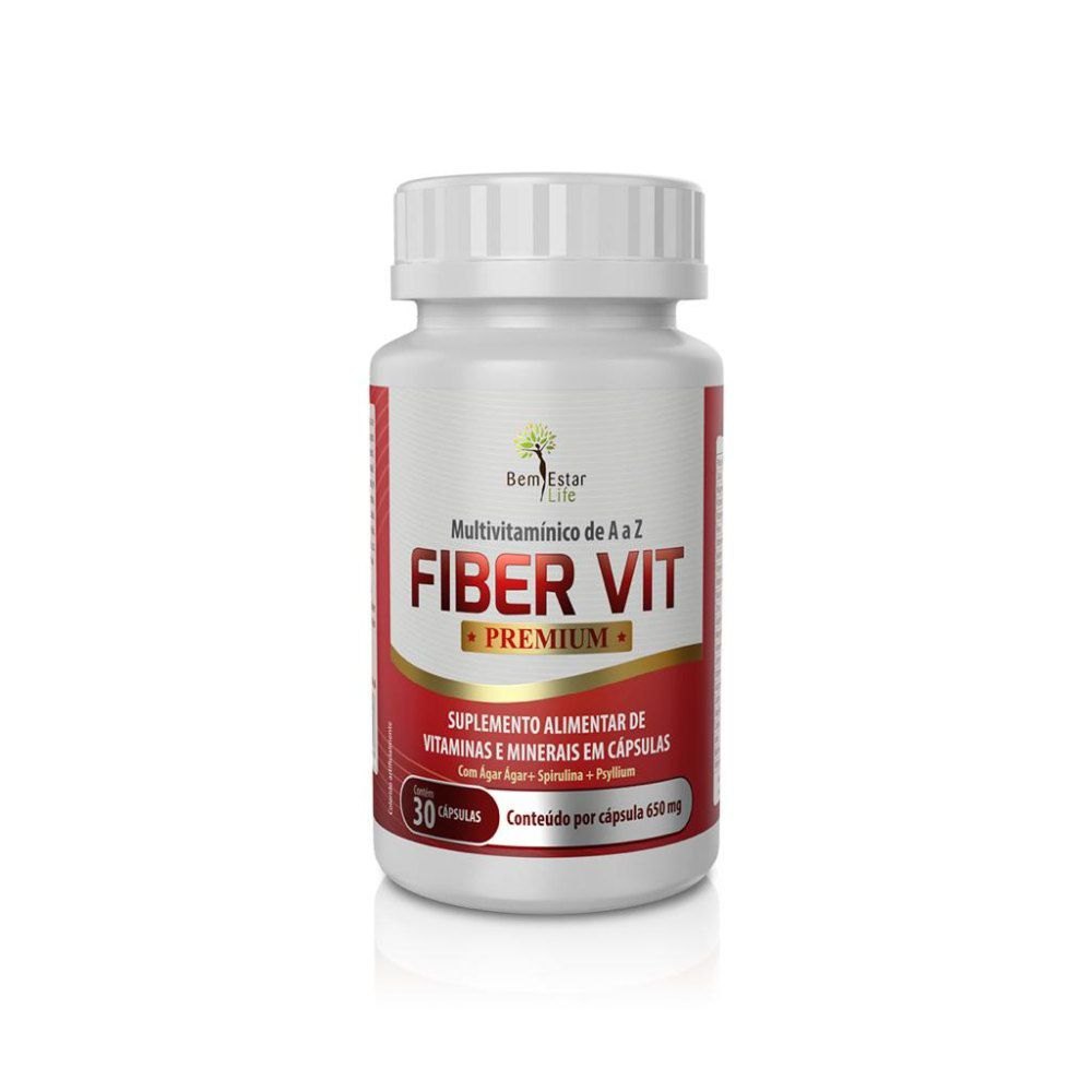 FIBER VIT - MULTIVITAMINICO  - 30 CAPSULAS 7898965610333