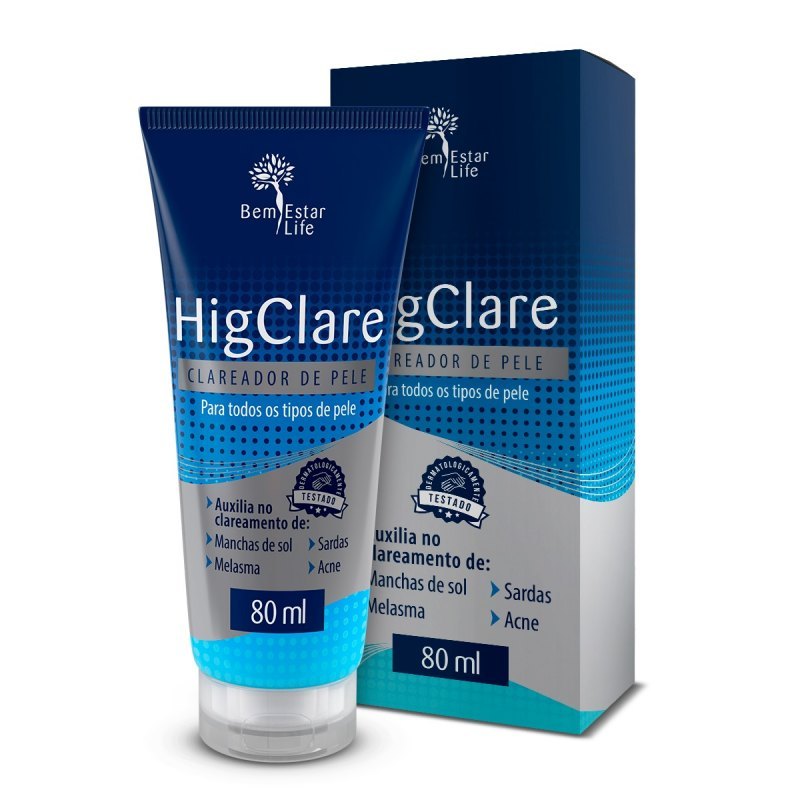 CREME CLAREADOR- FACIAL E CORPORAL HIGCLARE 7898656152487